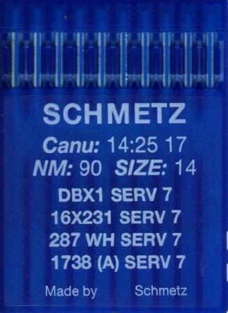 Швейная игла Schmetz DBx1 (1738) SERV 7