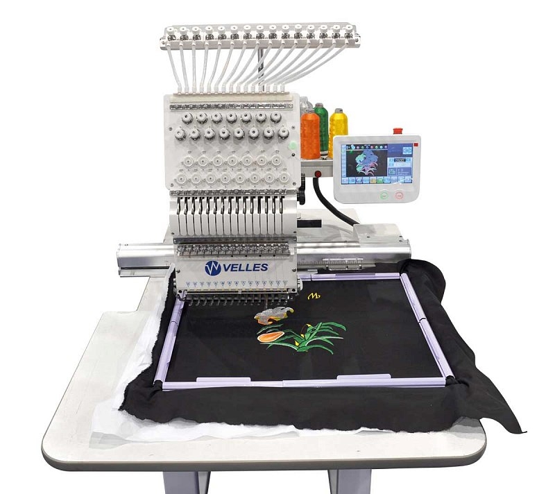 VELLES VE 25C-TS NEXT Промышленная одноголовочная компактная вышивальная машина